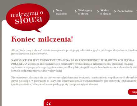 Walcz o słowa!